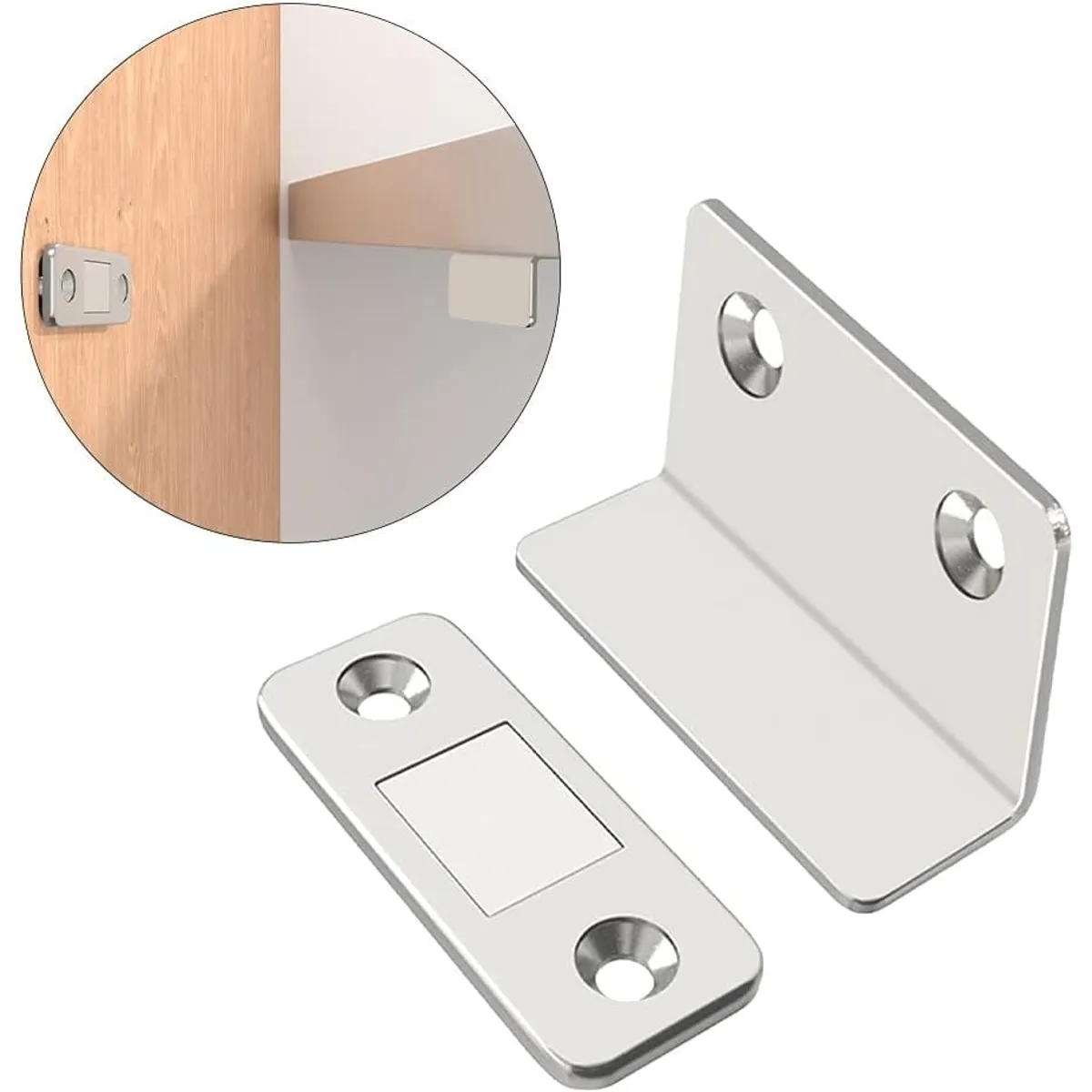 KUANGYE - Pack 10 Cerradura Imán Fuerte Cierre Mueble Cajones Armario