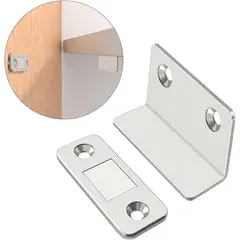 KUANGYE - Pack 10 Cerradura Imán Fuerte Cierre Mueble Cajones Armario