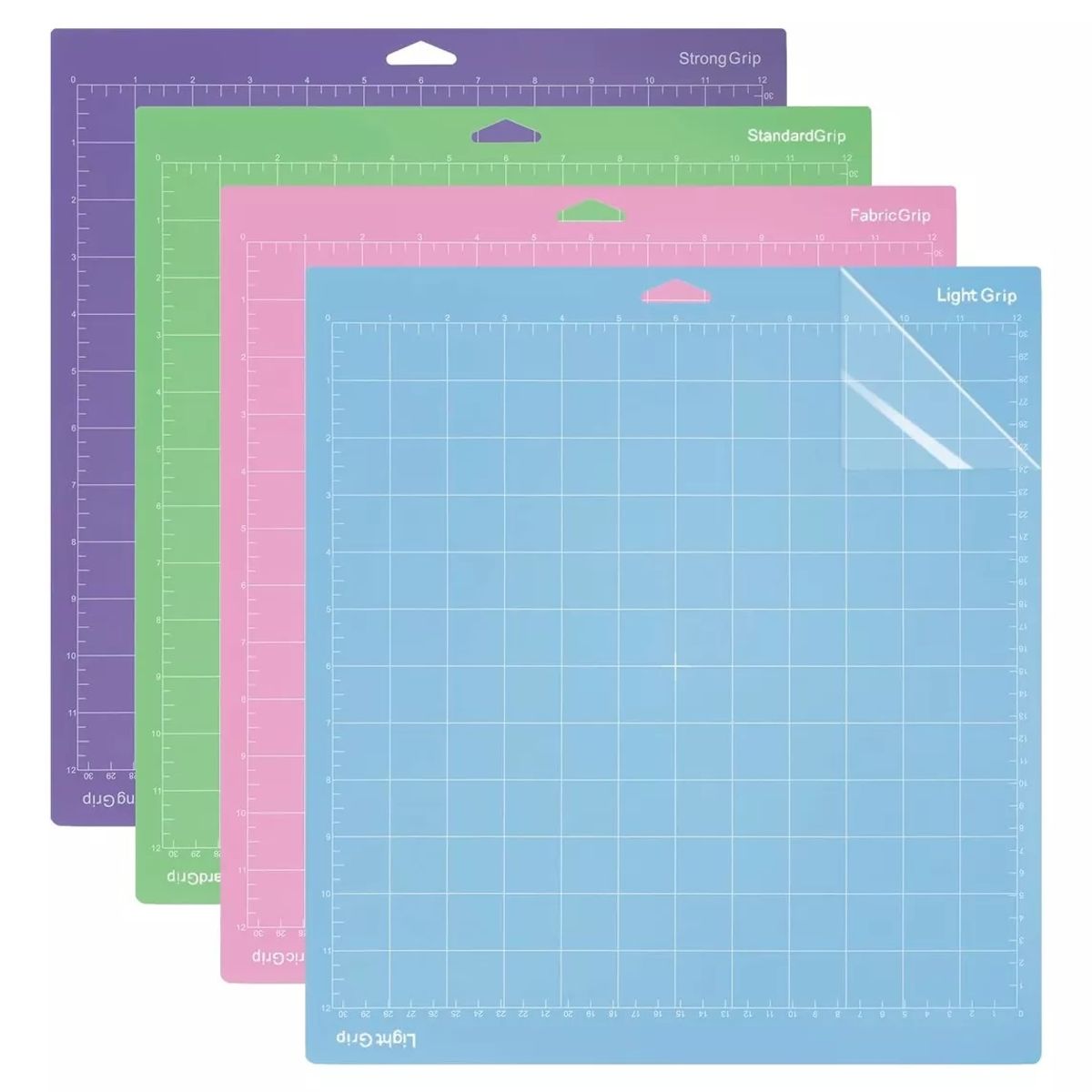 KUANGYE - Pack 4 Tapetes De Corte Para Cameo 4 Y Cricut 30cm X 30cm