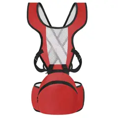 GENERICO - Portabebés 6 en 1 de 0 a 36 meses ligero y transpirable Rojo