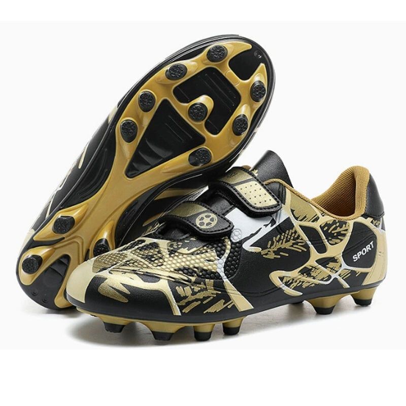 DANWEILE - Zapatillas de fútbol ultraligeras con clavos largos TF para niños