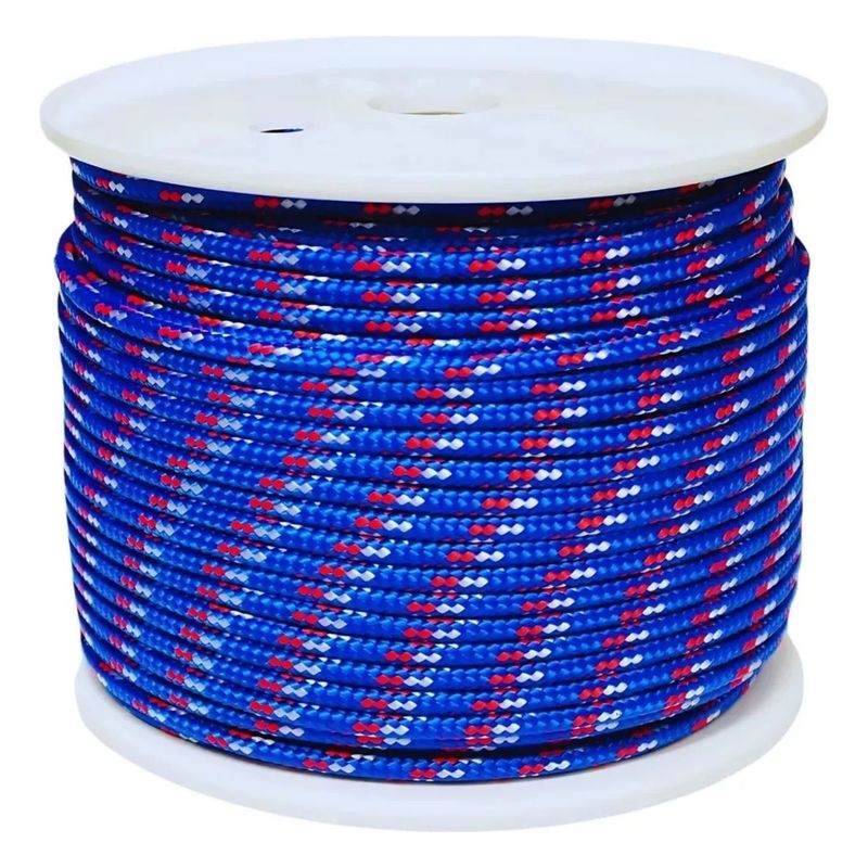 GENERICO - Cordel Cuerda Perlon Trenzado 4 Mm 100 Metros Ferretools