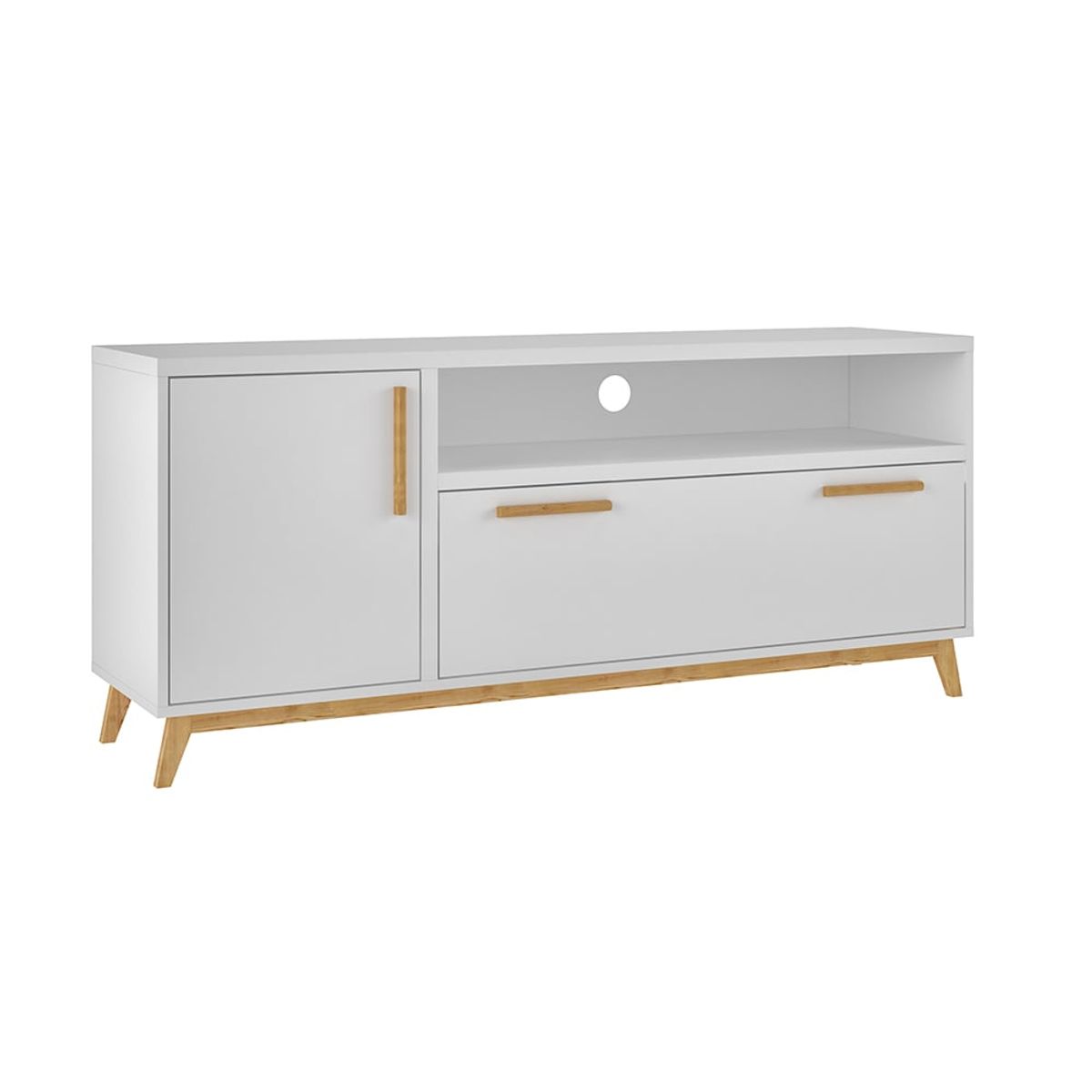 HOME MOBILI - Rack Tv 52 Pulgadas Alba Blanco