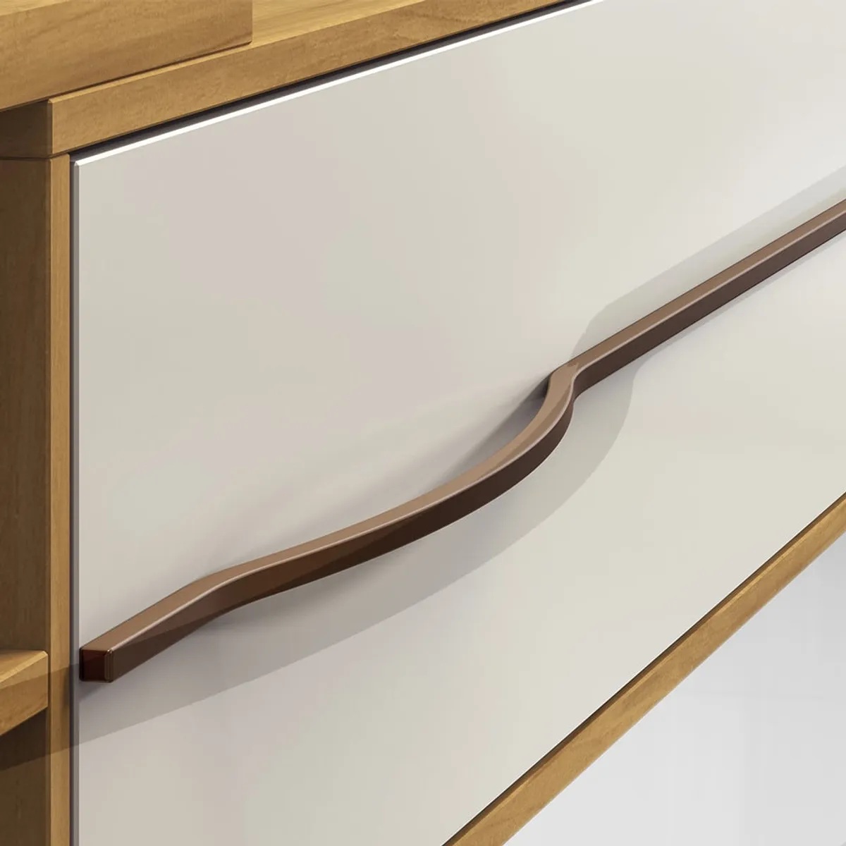 HOME MOBILI - Panel Tv 60 Pulgadas Aurora Blanco