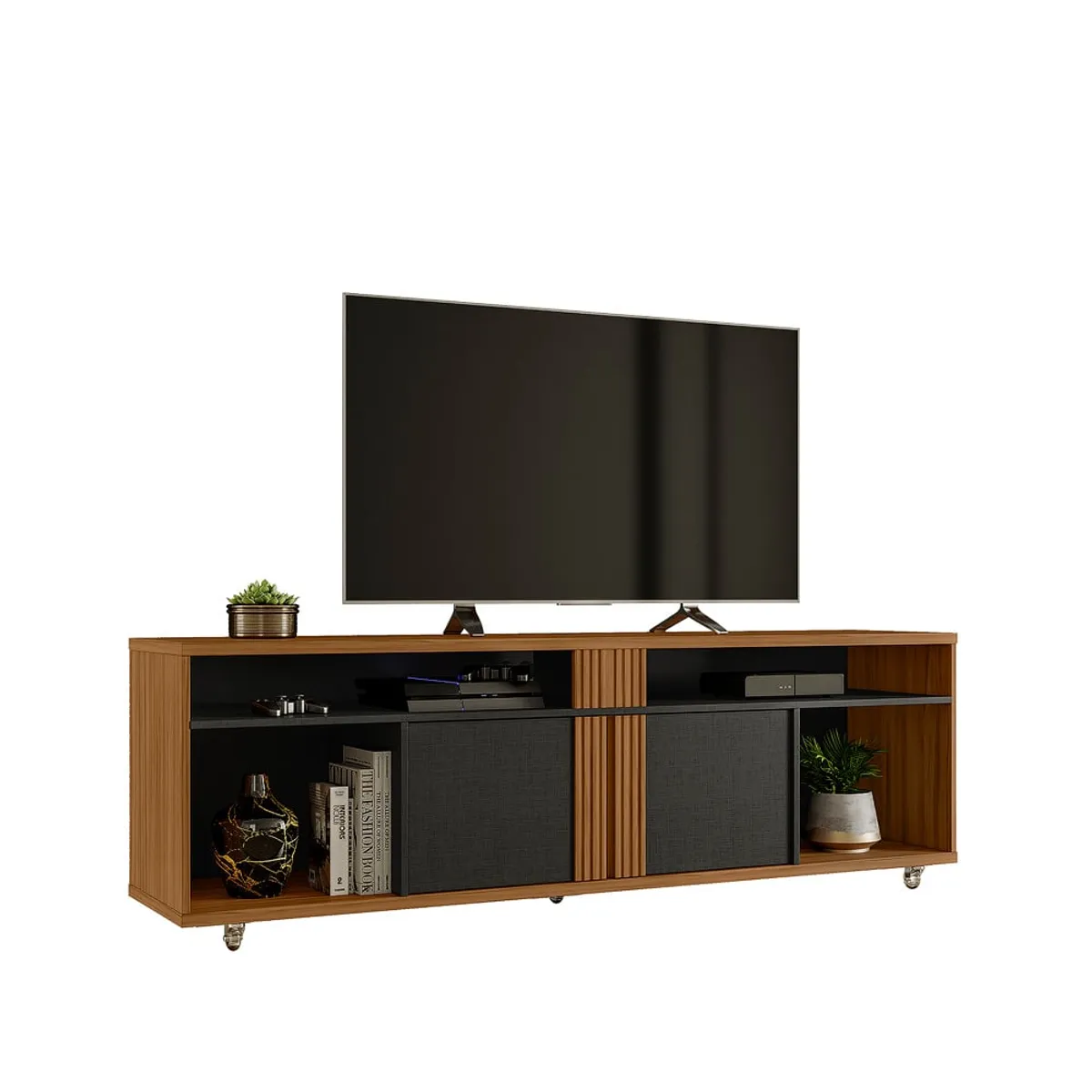 HOME MOBILI - Rack Tv 70 Pulgadas Solara CaféNegro