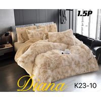 Cobertor de invierno peludo con chiporro 1,5 plaza Beige Jaspeado