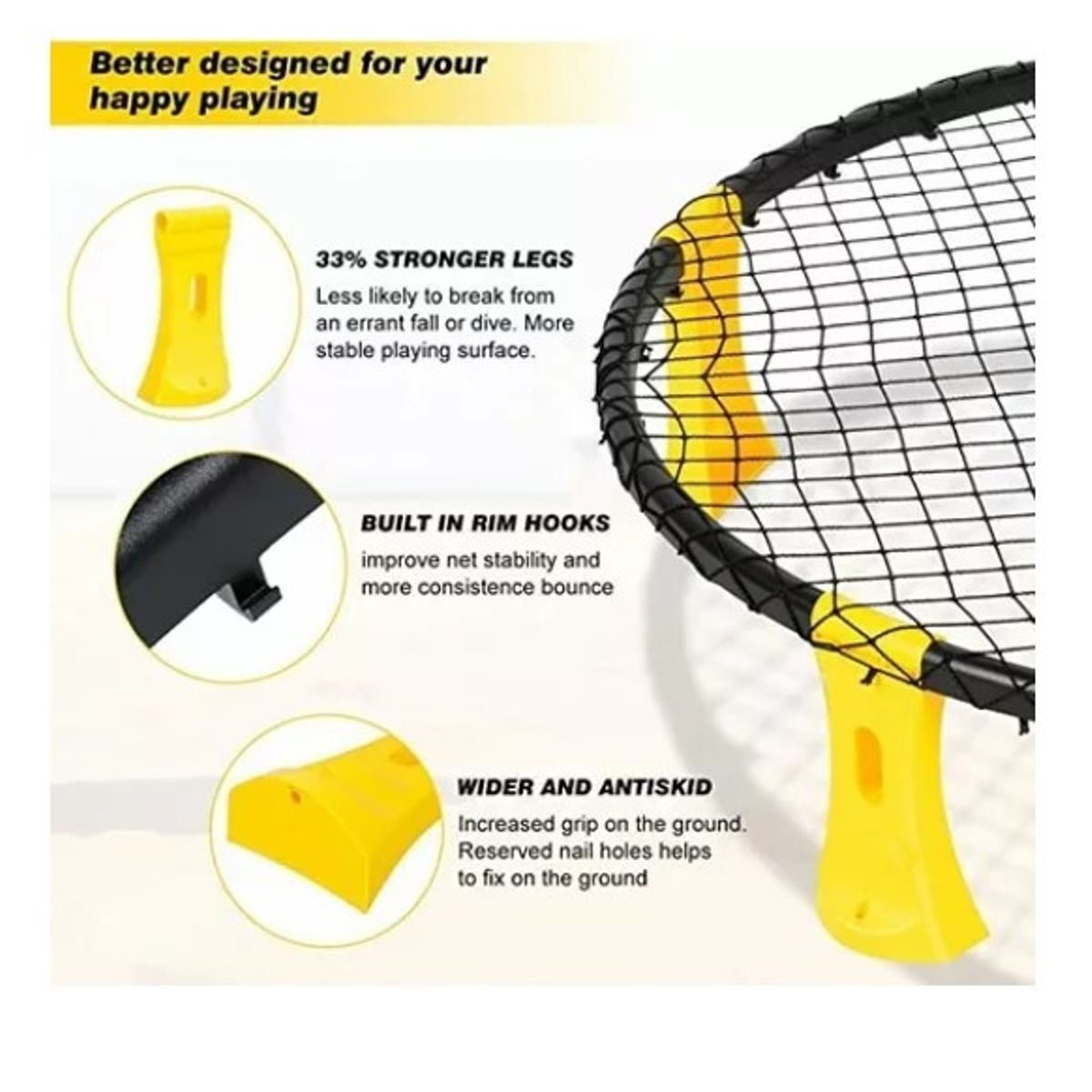 ESHOPANGIE - Voleibol Mini Juego De Playa Patio Trasero Spikeball