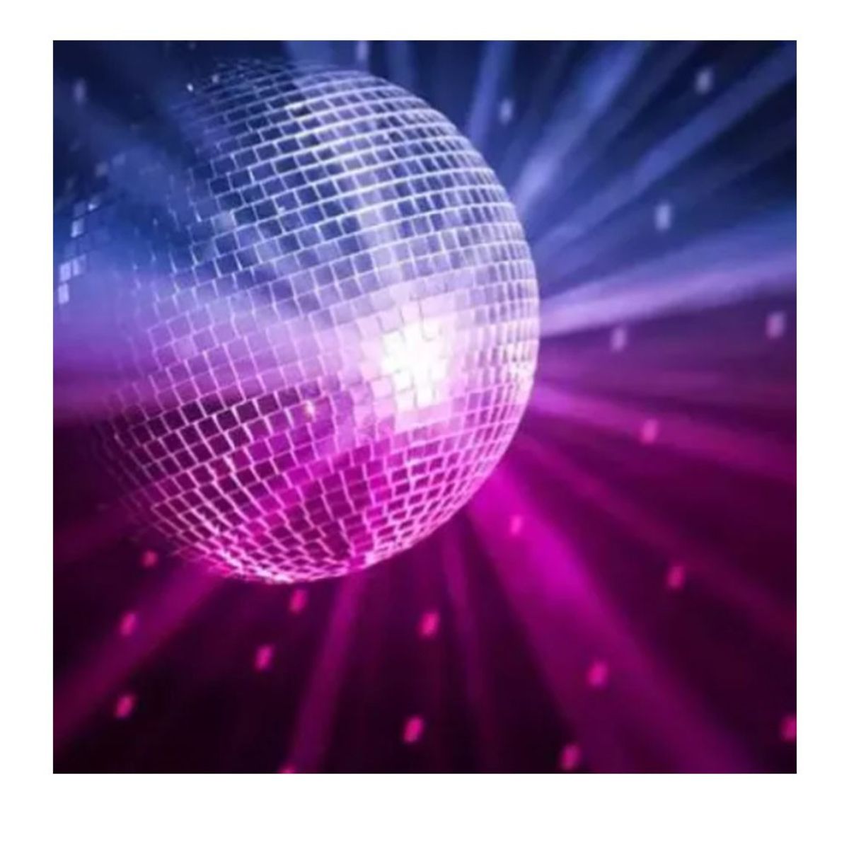 MUNDO MAGIA - Bola De Disco Espejo 40 Cm Incluye Motor Giratorio