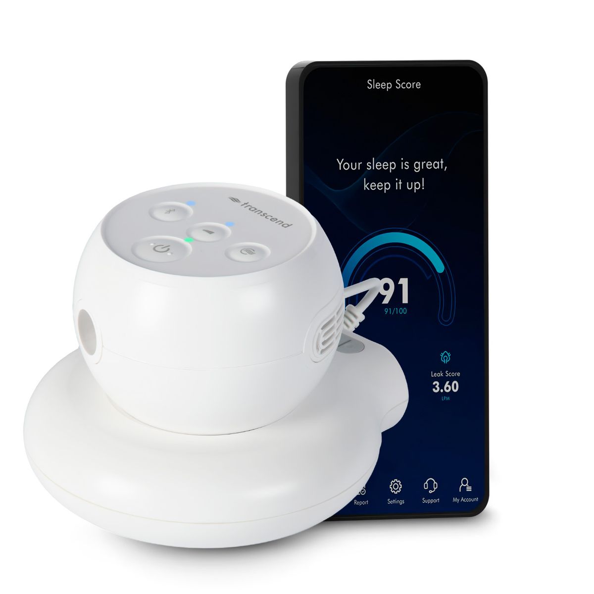 TRANSCEND - Cpap Automático Transcend Micro + Bateria PowerAway