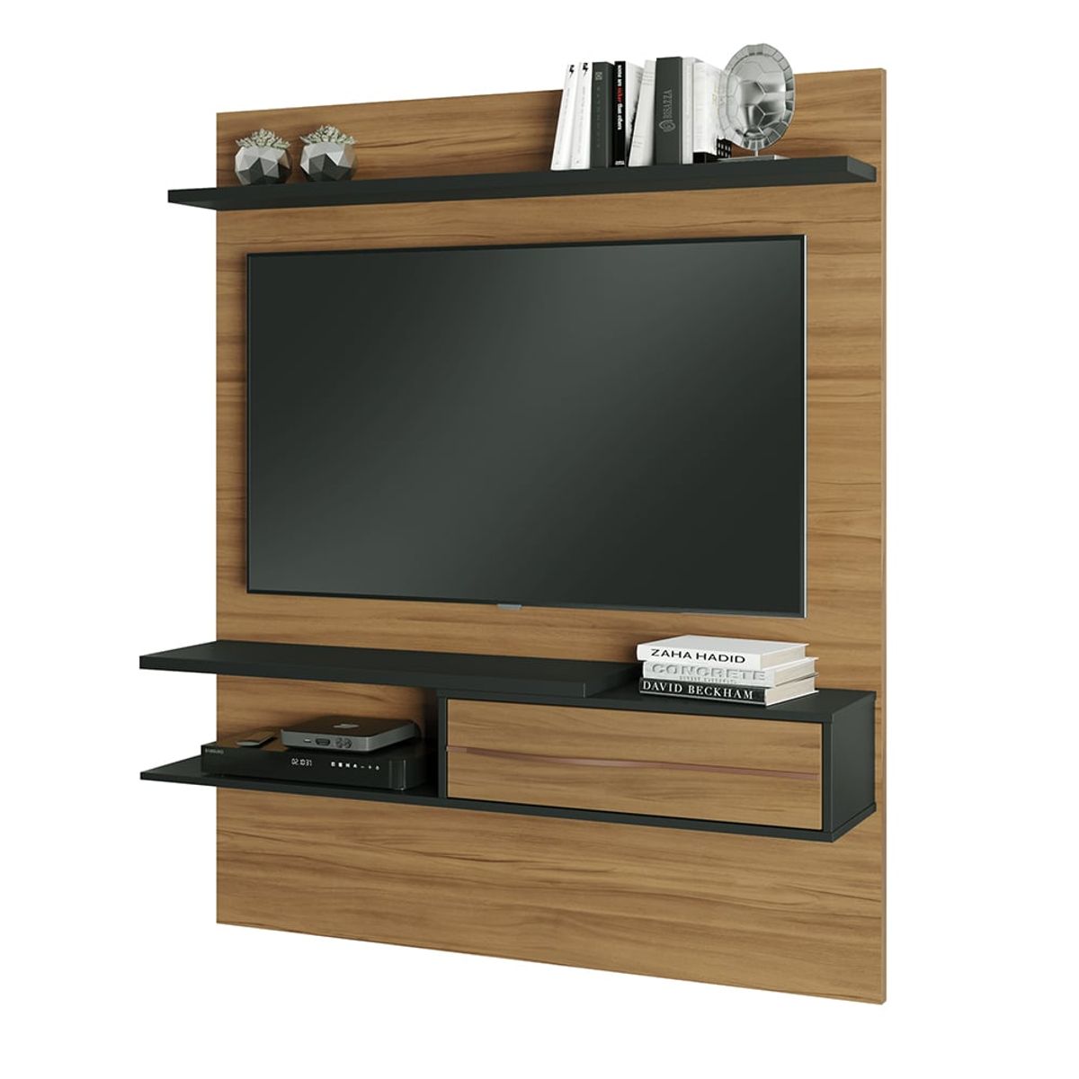 HOME MOBILI - Panel Tv 55 Pulgadas Praga Café