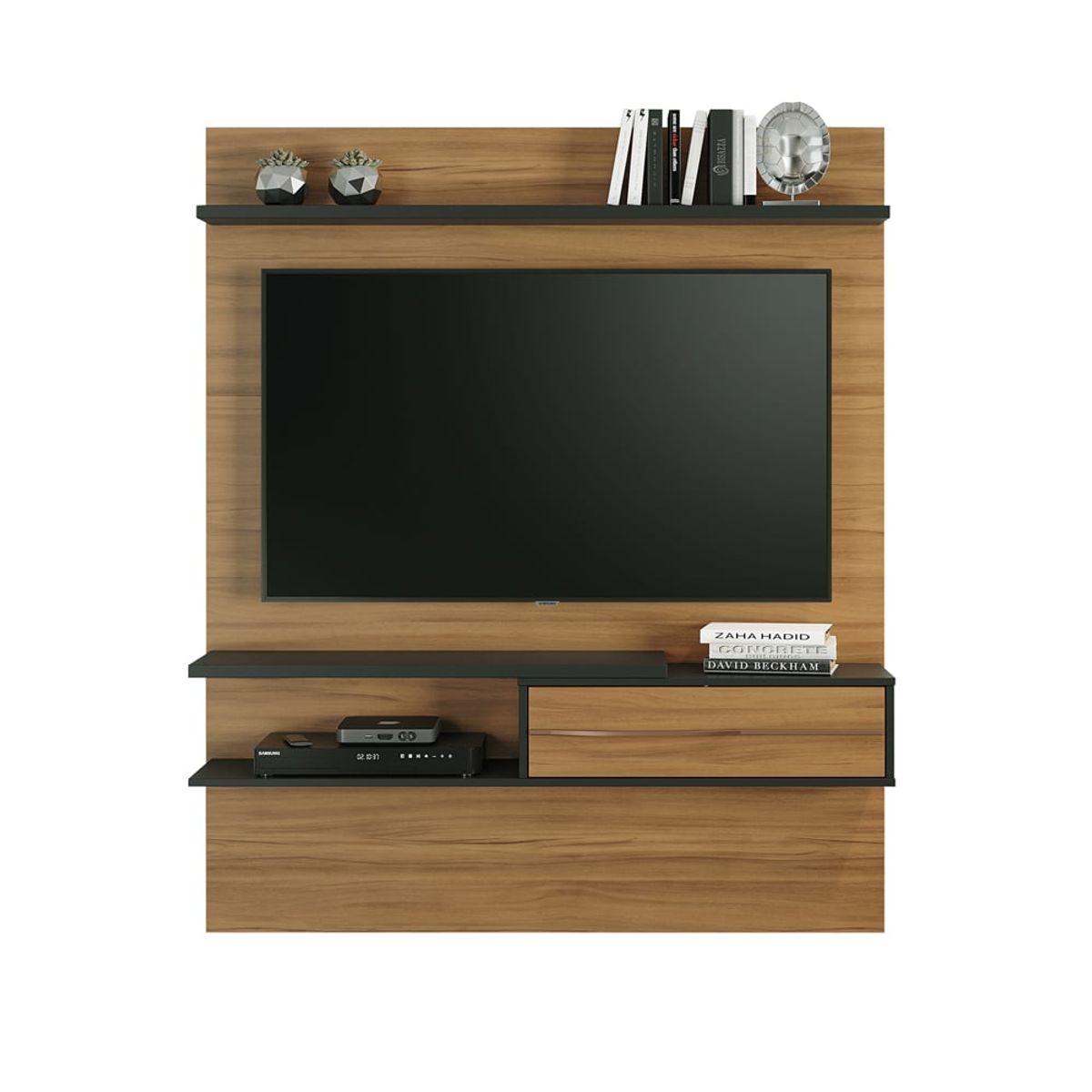 HOME MOBILI - Panel Tv 55 Pulgadas Praga Café