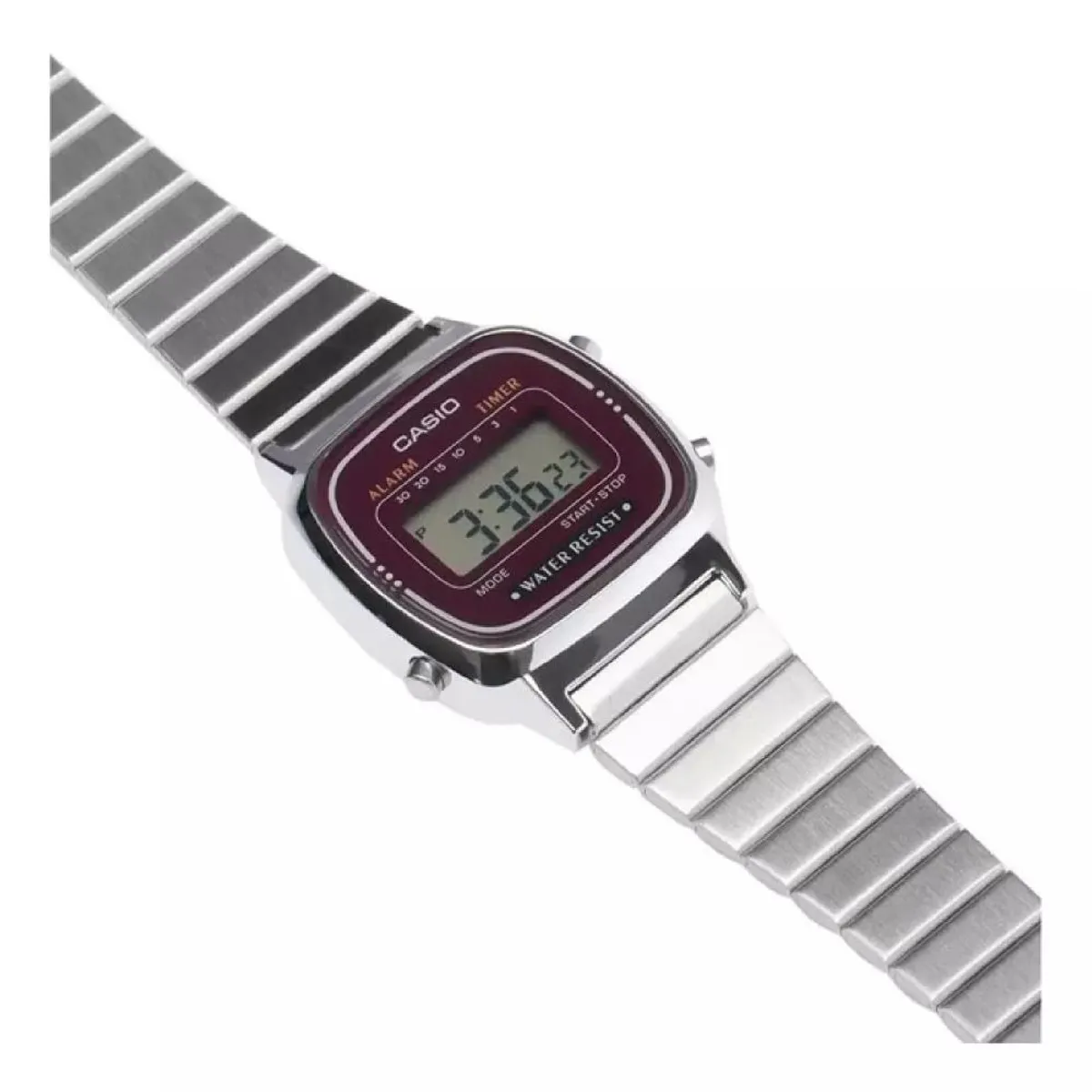 CASIO - Reloj La-670wa-4 Vintage Digital Metal - Plateado