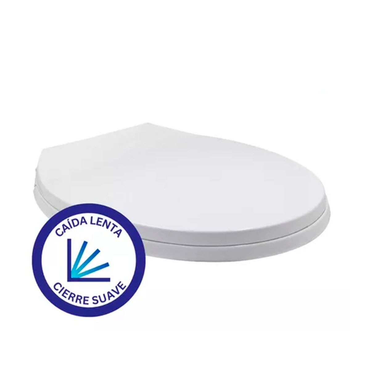 GENERICO - Asiento Y Tapa De Cierre Lento De Wc Blanca