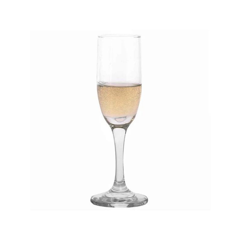 CRISTAR - Set 6 Copas Flute Champagne 183ml Rioja Vidrio Transparente