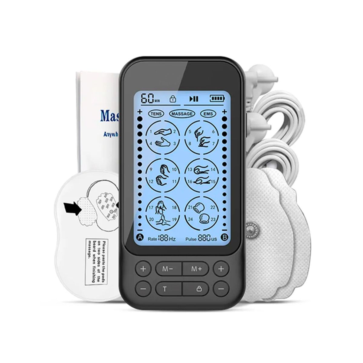 GENERICO - Tens + Electro Estimulador 24 Programas As9034