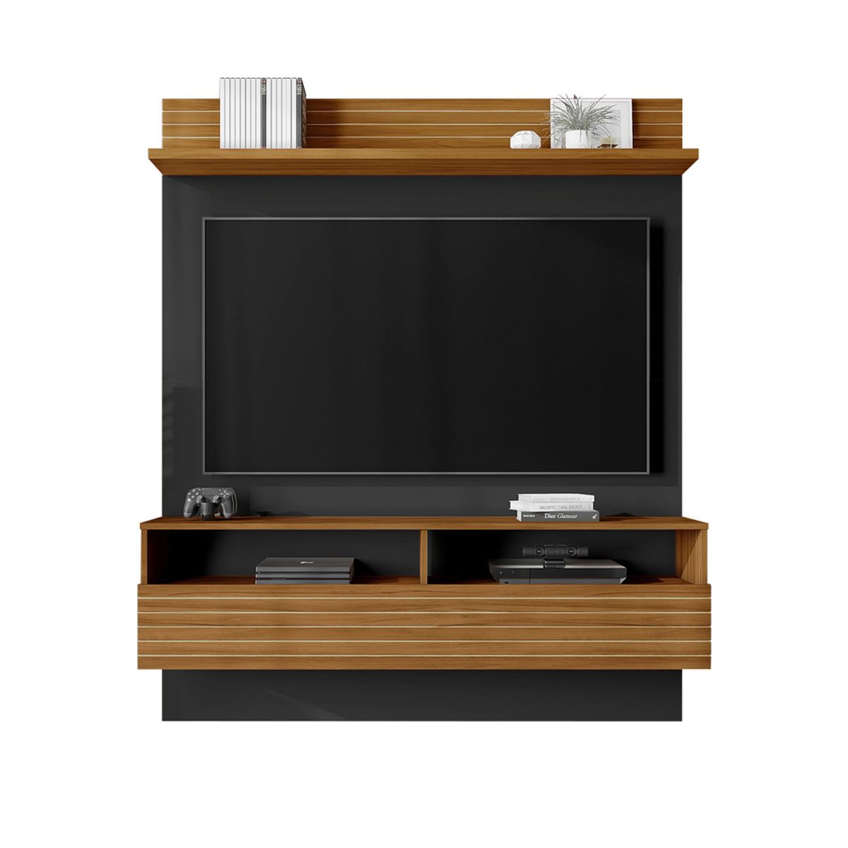 HOME MOBILI - Panel Tv 55 Pulgadas Ares NegroCafé