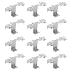 SOLIOT - Pack 12 Fijaciones Clips Metálicos Drenaje Panel Solar