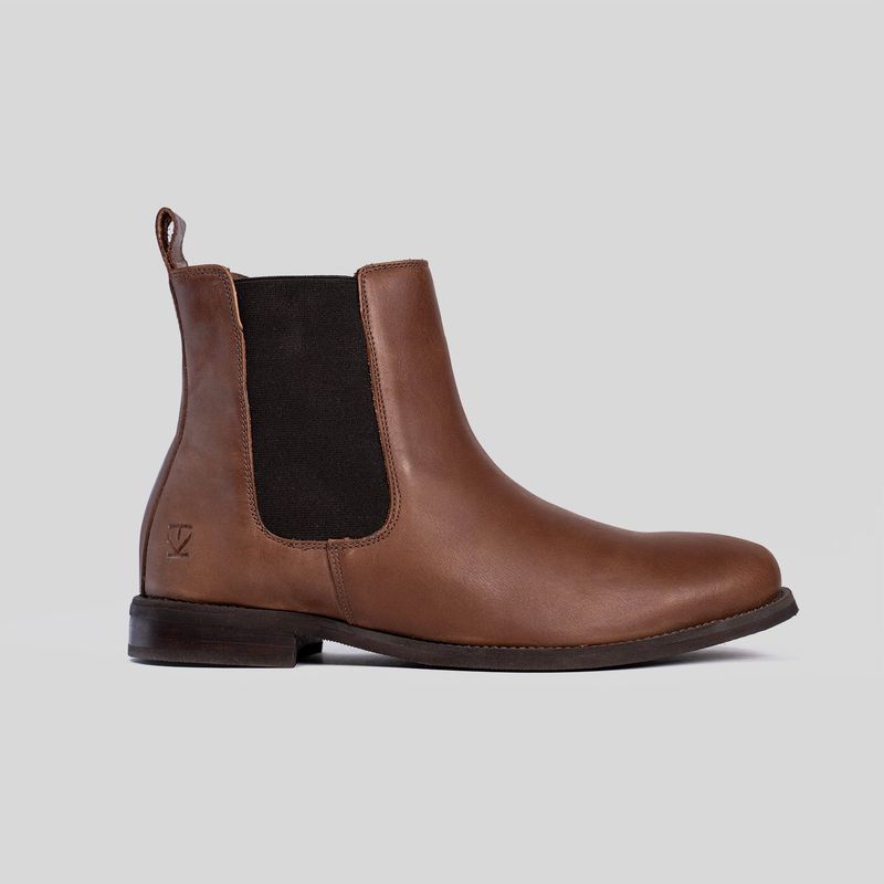 TRAUKO - Zapato Hombre Cuero Café Trauko Chelsea