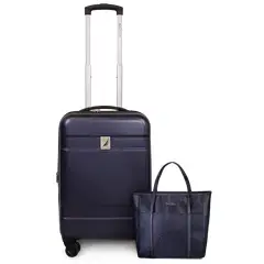 NAUTICA - Pack Maleta cabina Bora 10kg + Cartera Leeway azul