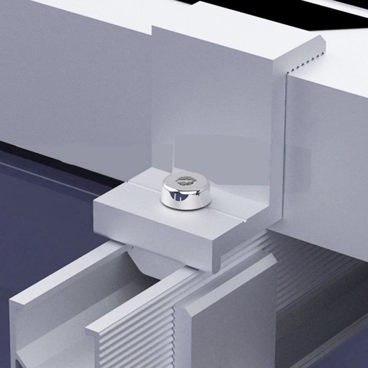 SOLIOT - Fijación Abrazadera Final Panel Solar 35mm