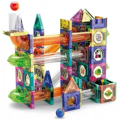 MUNDO MAGIA - Bloques Magnéticos De Construcción Juguete Didáctico 126 Pzs