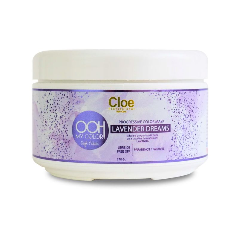CLOE - Mascara Lavander Dreams Progresiva del Color 270g Cloe Restaura Brillo