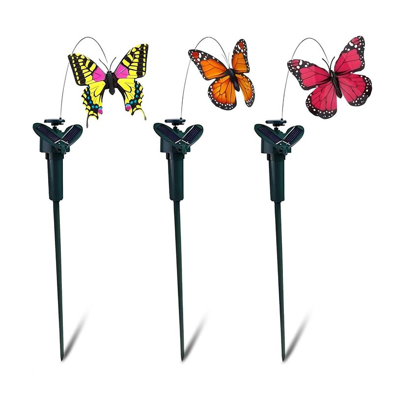 GENERICO - Estaca Solar Decorativa Impermeable Jardin- con Movimiento Mariposa