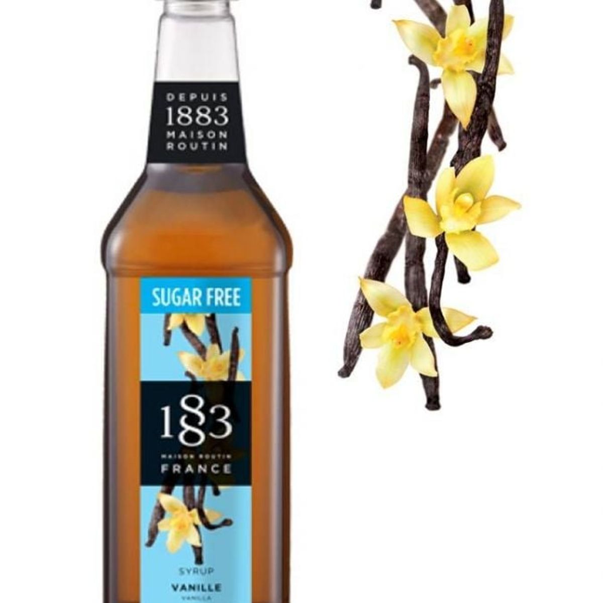 1883 MAISON ROUTIN - Syrup Routin Vainilla Sin Azucar 1000 Ml