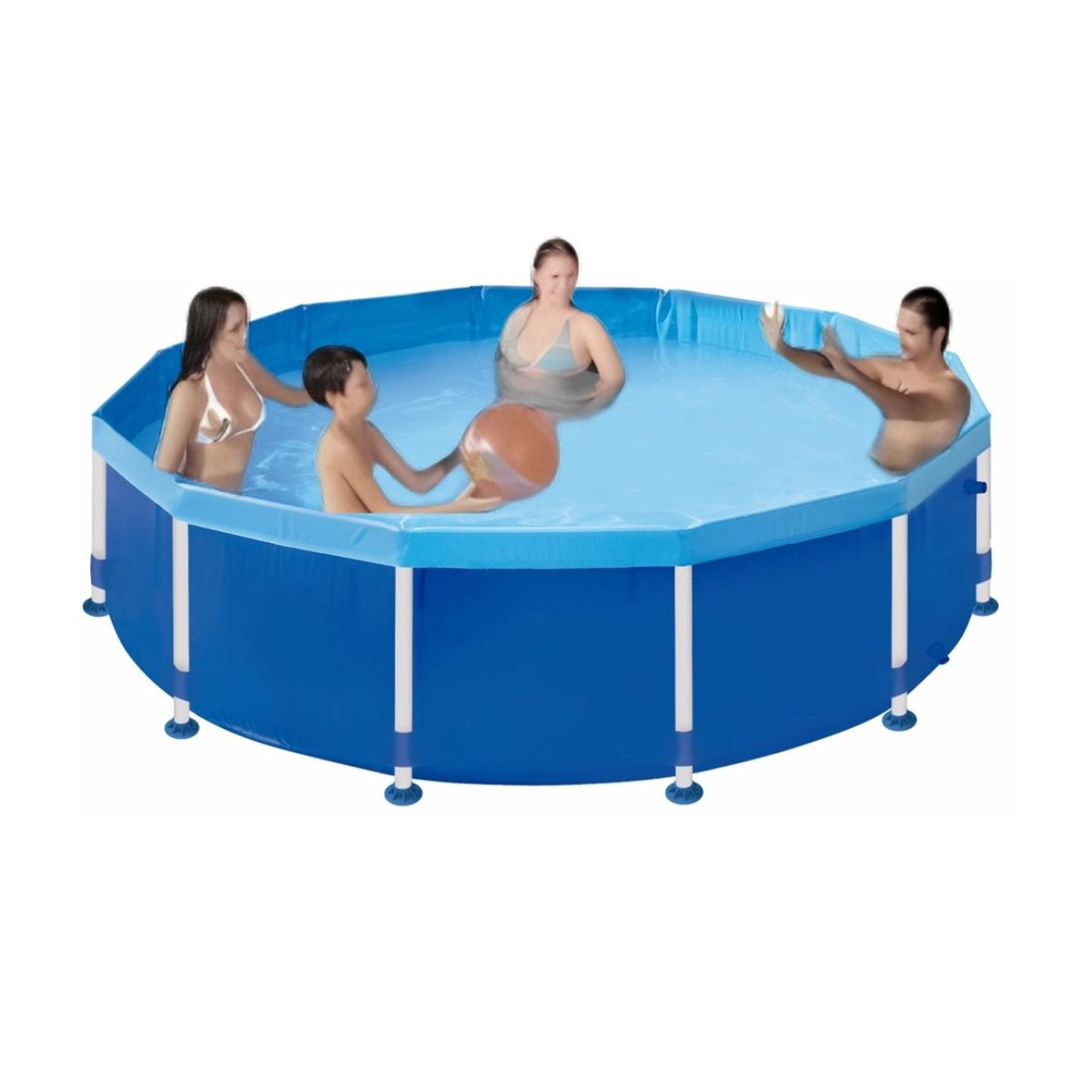 GENERICO - Piscina estructural 5.500 litros 302x77 cm Mor