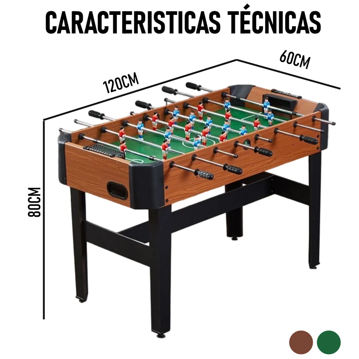 GENERICO - Taca Taca Madera color café