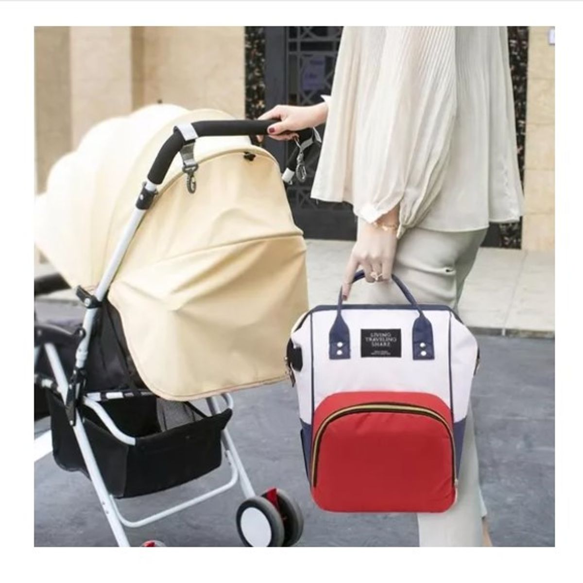 ESHOPANGIE - Mochila Pañalera Bebé Mamá Bolso Maternal