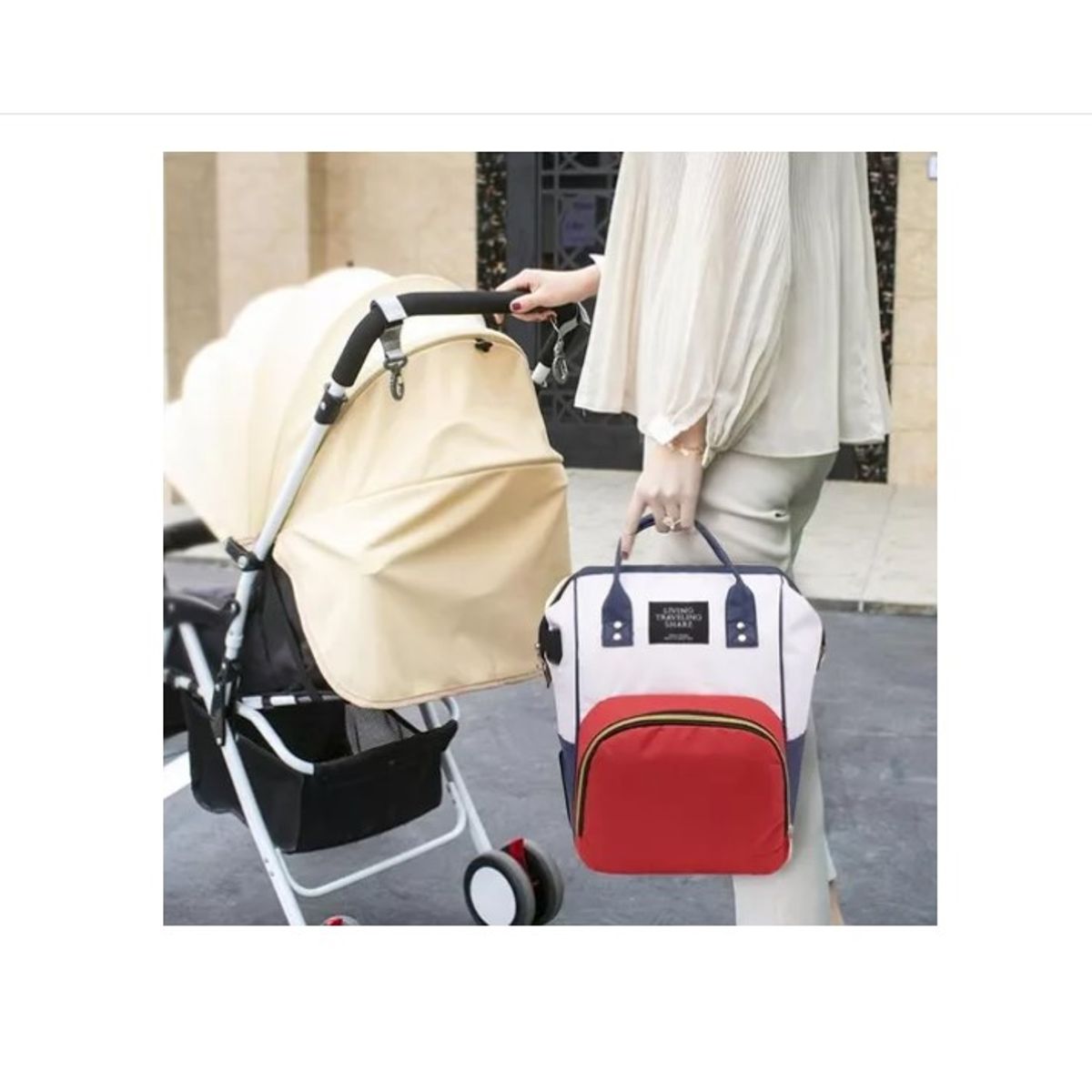 ESHOPANGIE - Mochila Pañalera Bebé Mamá Bolso Maternal