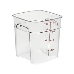 CAMBRO - RECIPIENTE GRADUADO CUADRADO POLICARBONATO 8 LTS