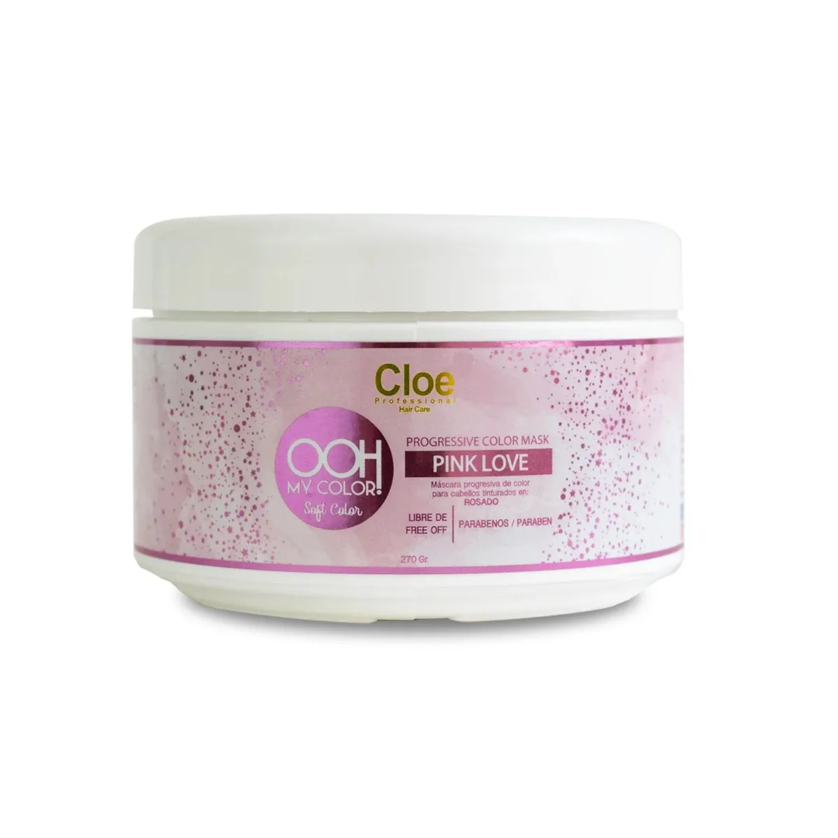 CLOE - Mascara Cloe  Pink Love Ooh My Color 270gr Matizadora de Cabello Rosa
