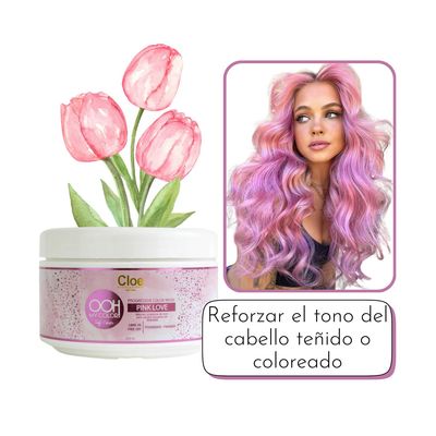 Imagen 2 del producto Mascara Pink Love Ooh My Color 270gr Matizadora de Cabello Rosa