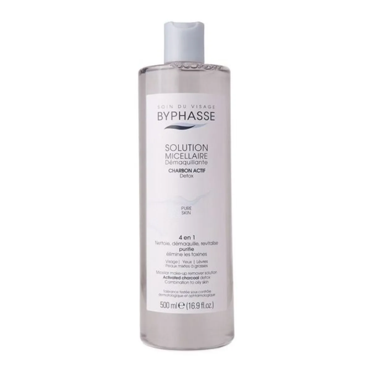 BYPHASSE - Byphasse Solucion Micelar Desmaquillante con Carbon Activo 500 Ml