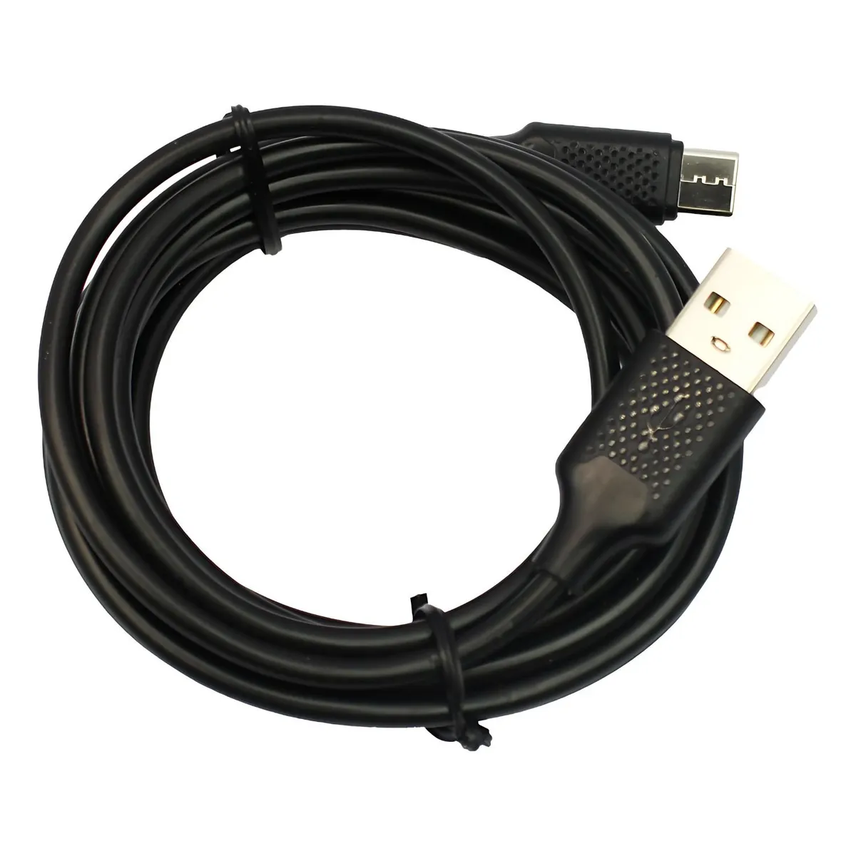 TECNOLAB - Cable Usb A Tipo C 2 Metros Negro Alta Conductividad - SC