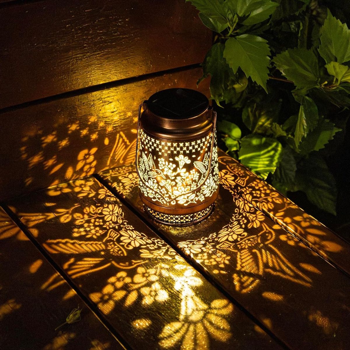 GENERICO - Farol Solar -Metal Diseño Surtido- Cilindro Colgante 18x10cm 746