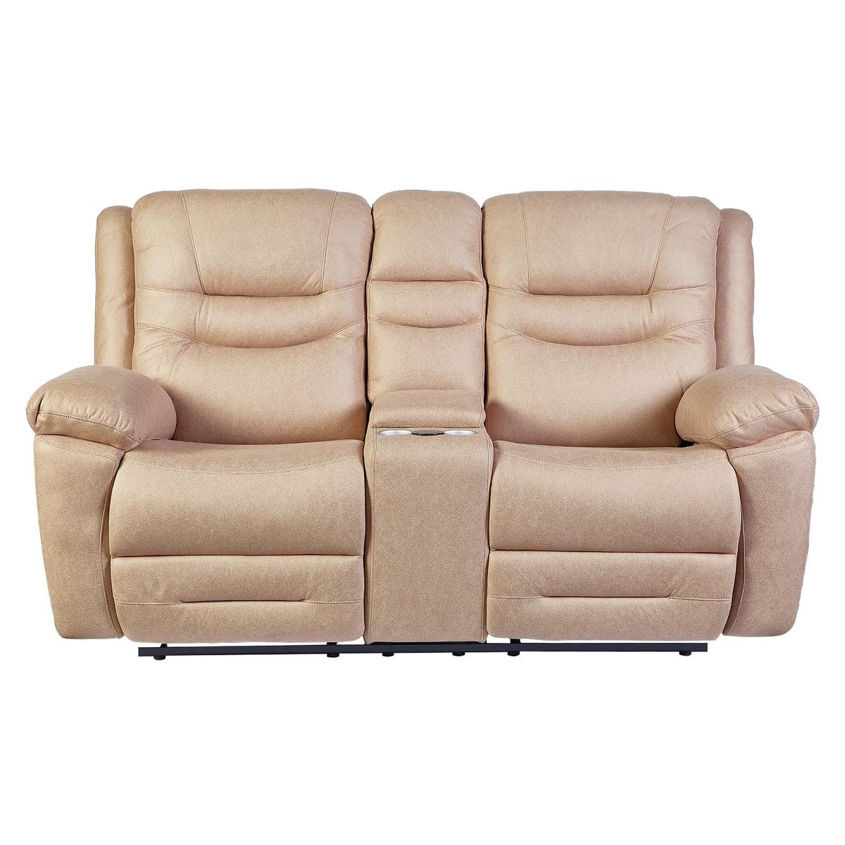 GENERICO - Sofá ODH Reclinable 2 Cuerpos London Cargador Inalámbrico Beige