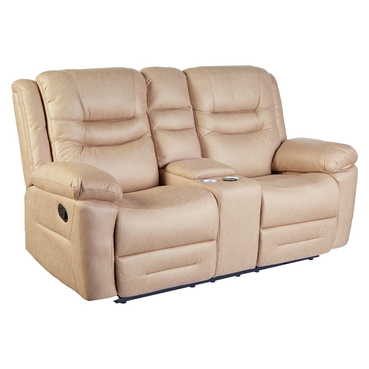 GENERICO - Sofá ODH Reclinable 2 Cuerpos London Cargador Inalámbrico Beige