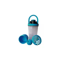 GENERICO - Shaker 2 En 1: Botella Mezclador Batidos Proteína 700ml Gym