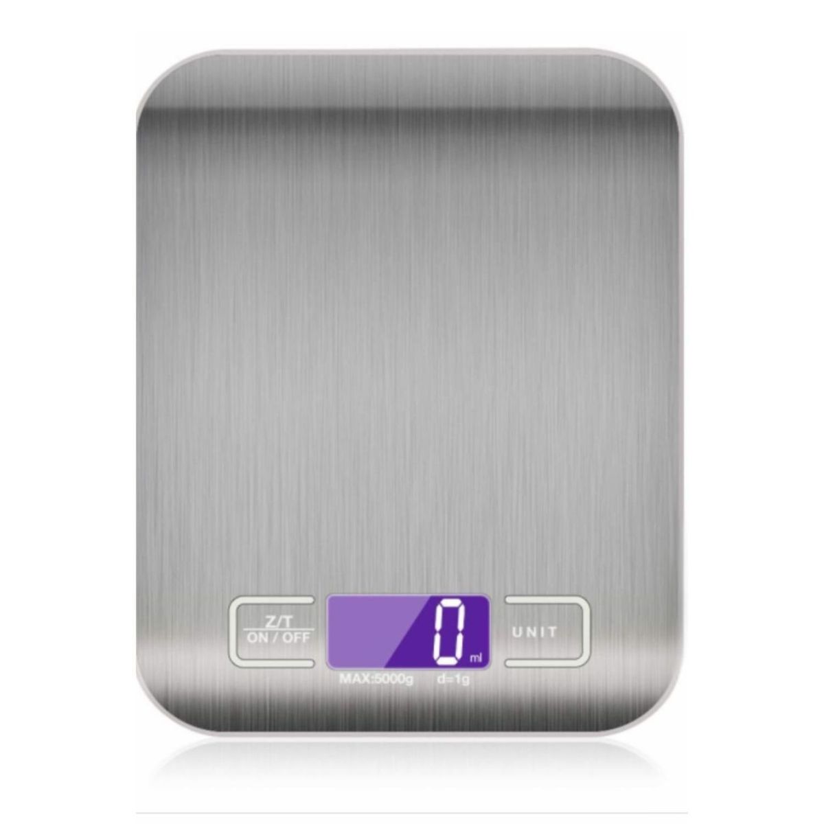 GENERICO - Balanza De Cocina Plateada 18cm Precisión Alta Calidad