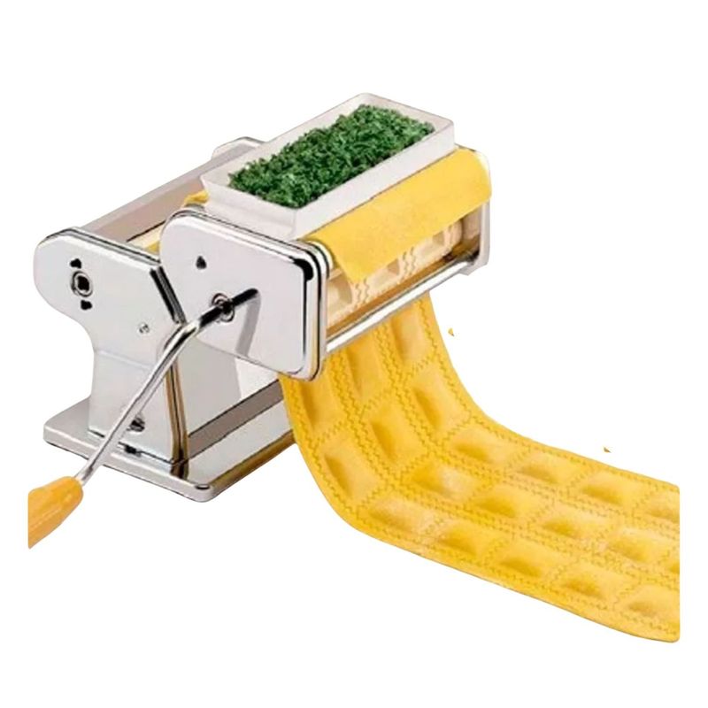 GENERICO - Máquina De Ravioles Manual 21cm Plata Ideal Cocina Gourmet