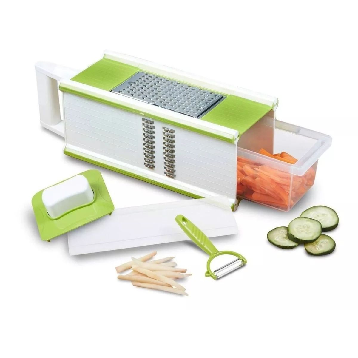 GENERICO - Set Picador Multifuncional De Verduras Verde 24cm