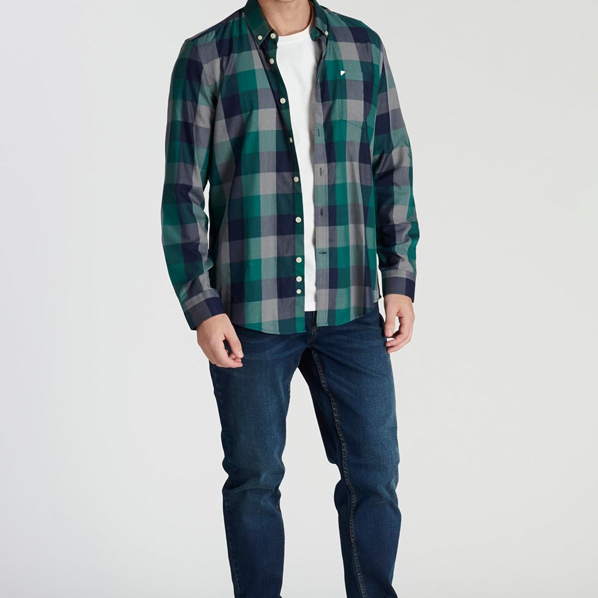 NEW MAN - Camisa Teddy Avant-Garde Azul Newman