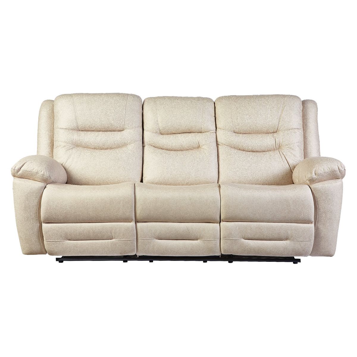 GENERICO - Sofá ODH Reclinable 3 Cuerpos London Cargador Inalámbrico Café Claro