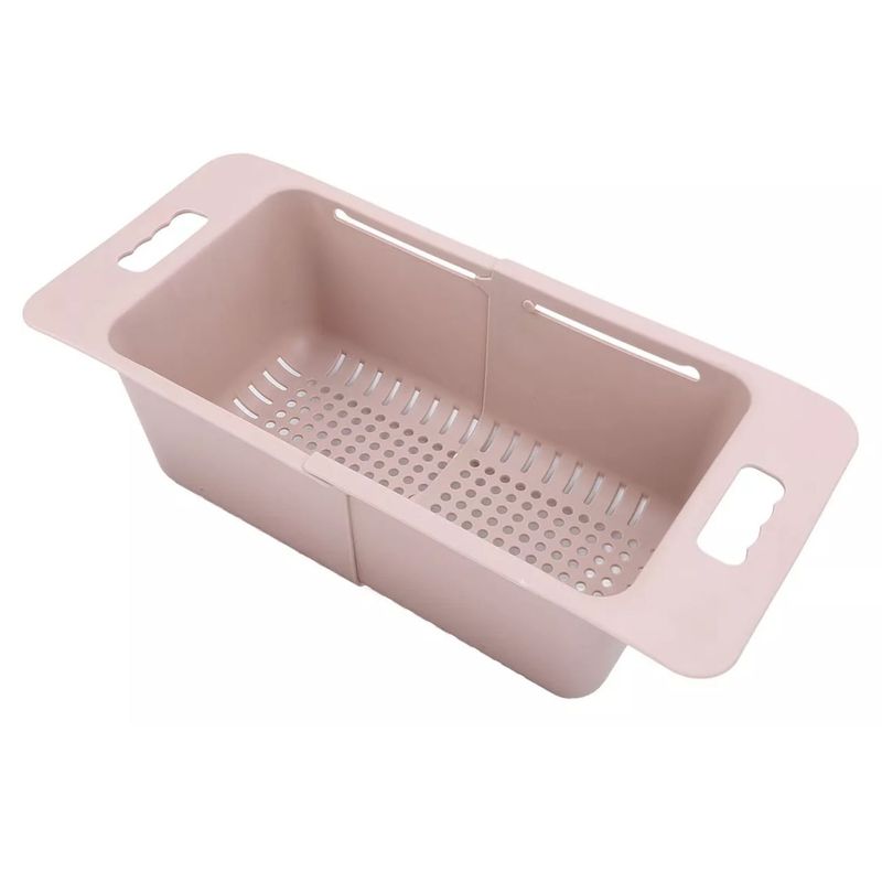 GENERICO - Escurridor De Cocina De Verduras Rosa 48cm Ideal Cocina