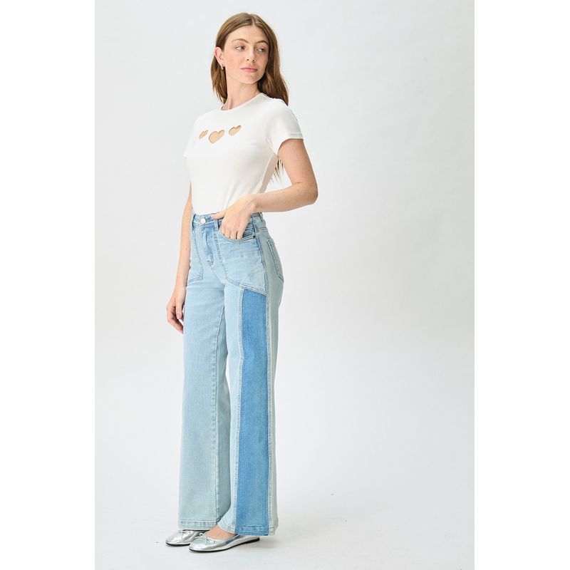IO - Jeans Wide Celeste Mujer Io