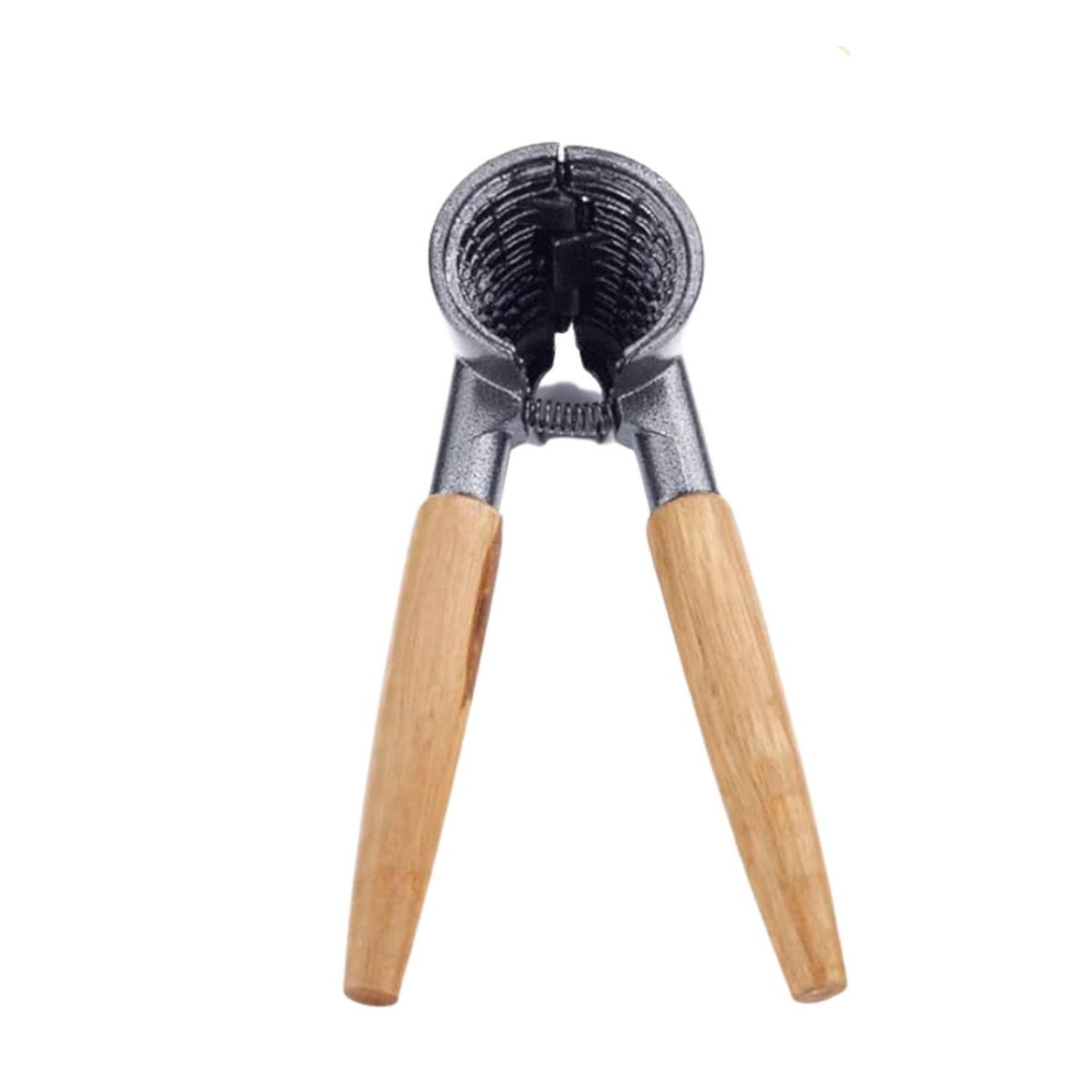 GENERICO - Cascanuez Mango Madera 17cm Diseño Elegante Color Negro
