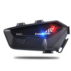 FREEDCONN - Manos libres FX pro para casco moto IP67 intercomunicador mesh 6 vías
